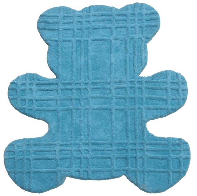 tapis pour bébé ourse bleu