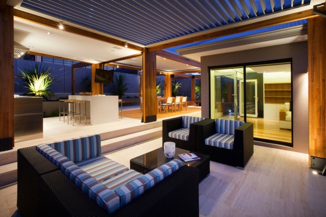 terrasse en bois australie salon