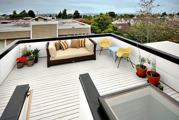 toit-terrasse moderne canapé